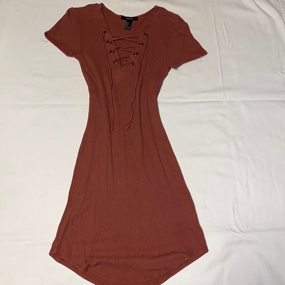 Rust T-shirt Dress S